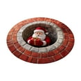 thumbnail image 5 of Wooowa Christmas 3D Illusion Round Rugs, 16Inch Non-Slip Festive Decor for Living Rooms & Holiday Entryways, 5 of 6