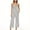 Gray, variant on ABATAB Women's Casual Jumpsuits Striped One Piece Sleeveless Overalls Wide Leg Loose Long Pants Rompers with Pockets