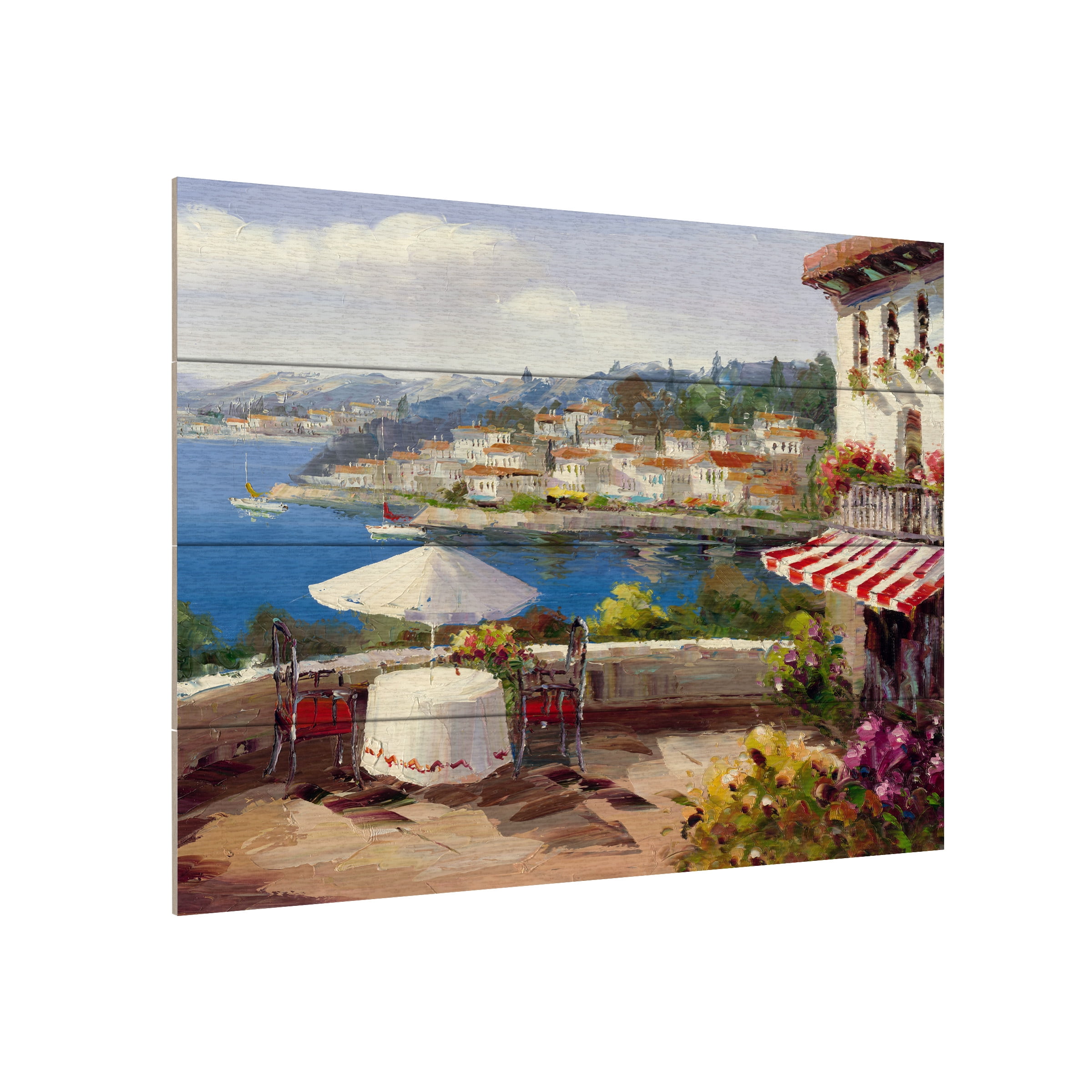 Trademark Fine Art 'Italian Afternoon' Wooden Wall Art Art by Rio