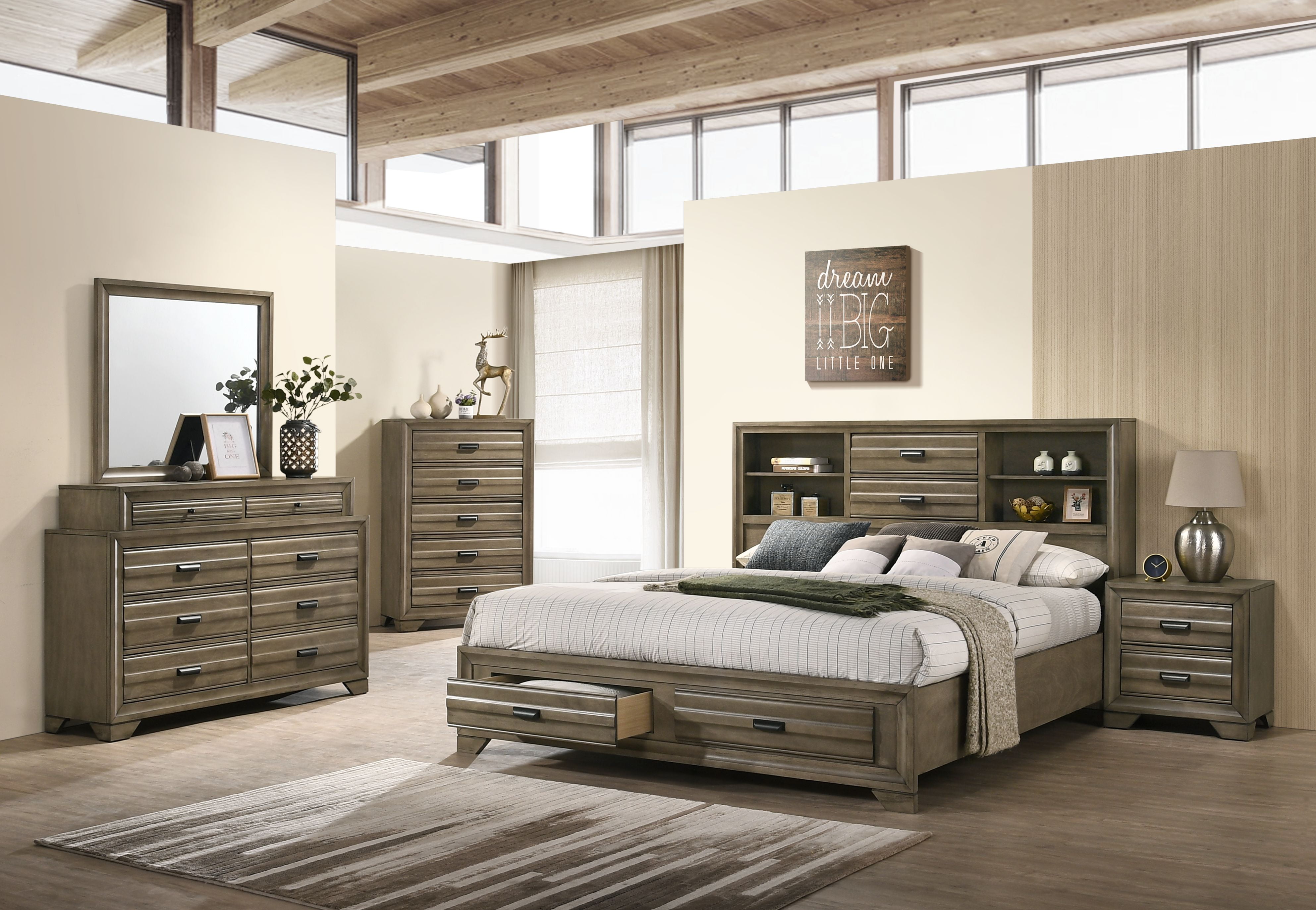 grey distressed wood bedroom furniture