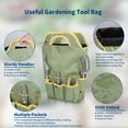 thumbnail image 4 of Set of 12 Garden Tool, ZUEXT Heavy-Duty Aluminum Gardening Hand Tools with Rubber Non-Slip Handle, Garden Apron, Gloves, Kneeling Pad and Storage Bag, Garden Hand Tools Starter Kit Landscaping Tools, 4 of 9
