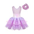 thumbnail image 2 of Zaldita Little Girls Sequin Dance Leotard Sparkly Bowknot Ballet Leotards Ballerina Outfit Tutu Dance Lavender 10, 2 of 7