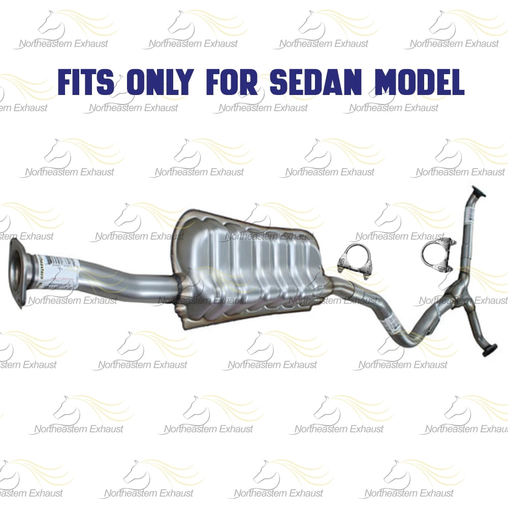 Northeastern Exhaust Muffler Assembly Fits 2008-2011 Subaru Impreza 2.5L (Sedan Models Only) - Direct Fit | Stainless Steel