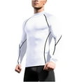 thumbnail image 2 of Dagugfen Workout Shirts for Men Long Sleeve Crewneck Lightweight Running Training Gym Shirts Muscle Tops, 2 of 5