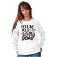 thumbnail image 4 of Biker Betty Boop Follow your Heart Women Plus Size Sweatshirt Brisco Brands 3X, 4 of 6