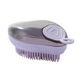 thumbnail image 1 of TIELUTT Shaped Pet Silicone Bath Brush Multifunctional Cat and Dog Floating Hair Shampoo and Conditioner Grooming Gloves for Puppies Grooming Bag the Coat Handler Undercoat Control Shampoo Hair Remov, 1 of 5