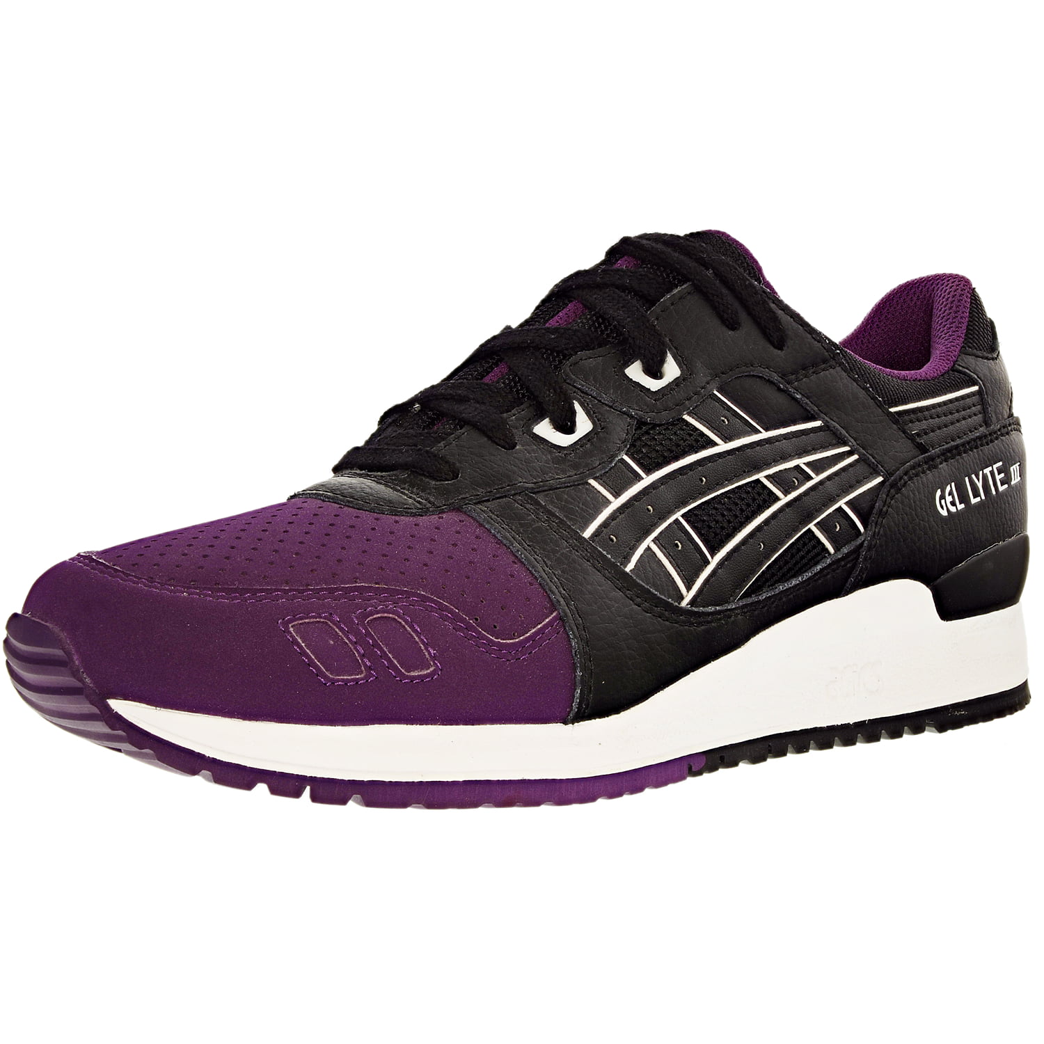 lucha mundo Desalentar Asics Men's Gel-Lyte Iii Purple/Black Ankle-High Leather Running Shoe -  9.5M - Walmart.com