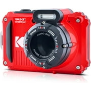 KODAK PIXPRO WPZ2 Rugged Waterproof Digital Camera, Red + Accessories