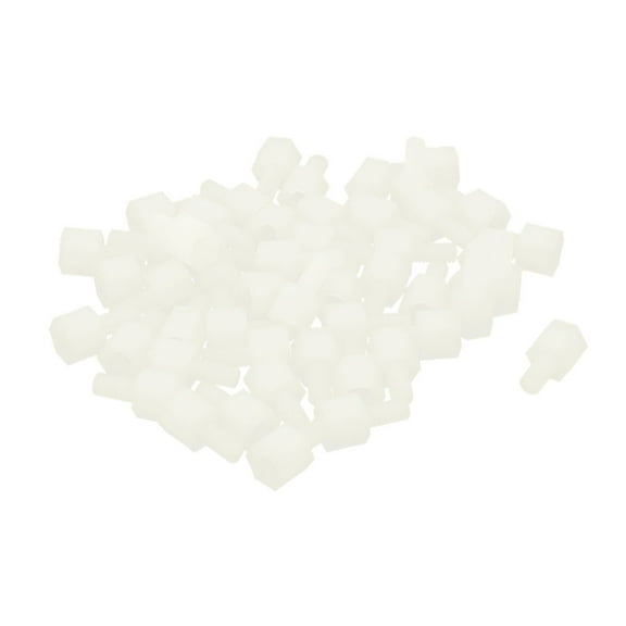 Unique Bargains 50 Pcs M3 5mm 6mm Male-Female Nylon Hex PCB Stand-Off Pillar Spacer Screw