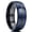 Black-Black Wenge, variant on Titanium Wedding Band for Men-8mm Black Titanium Men Ring with Koa Wood Inlay, Wooden Wedding Band Ring for Men Women Comfort Fit Size 11