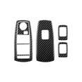 thumbnail image 2 of Real Bright Soft Car Interior Carbon Fiber Sticker Decoration5Pcs Carbon Fiber Window Lift Switch Cover For BMW X3 E83 2004-10 Type AAuto Car Protection Interior Accessories, 2 of 8