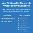 thumbnail image 3 of Cottonelle XL Flushable Large Adult Wet Wipes, 4 Flip-Top Packs, Flushable Hypoallergenic Wipes - 240 Total (4 Packs of 60), 3 of 5