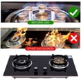 thumbnail image 4 of 2 Burner Home Countertop Gas Stove, Black Tempered Glass Built-in Natural Gas Stove with Anti-Tempering Protection, 2 Combustion Chambers, Knob Control, for Home, Restaurant Kitchens, 4 of 9