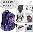 thumbnail image 3 of KUIFORTI Purple Axolotl Backpack Set 4Pcs for Boys Girls, Kids School Bag with Lunch Box Pencil Pouch Water Bottle Sleeve for Elementary Middle School, 3 of 6