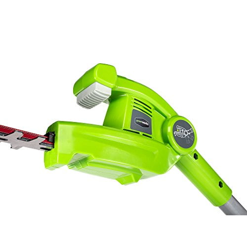Greenworks 40V 20 inch Cordless Pole Hedge Trimmer 2.0 AH Battery Included, PH40B210