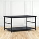 thumbnail image 1 of Mesa de Centro Rectangular HOMEMAKE FURNITURE 2 Niveles Negro Industrial Rústico, 1 of 6