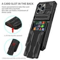 thumbnail image 3 of Cutyskin iPhone 12 Pro Armor Case with Hidden Card Holder Detachable Wallet Cover, Built-in Kickstand, Camera Lens Protection, Tough Rugged Shockproof Phone Case for iPhone 12 Pro, Black, 3 of 9