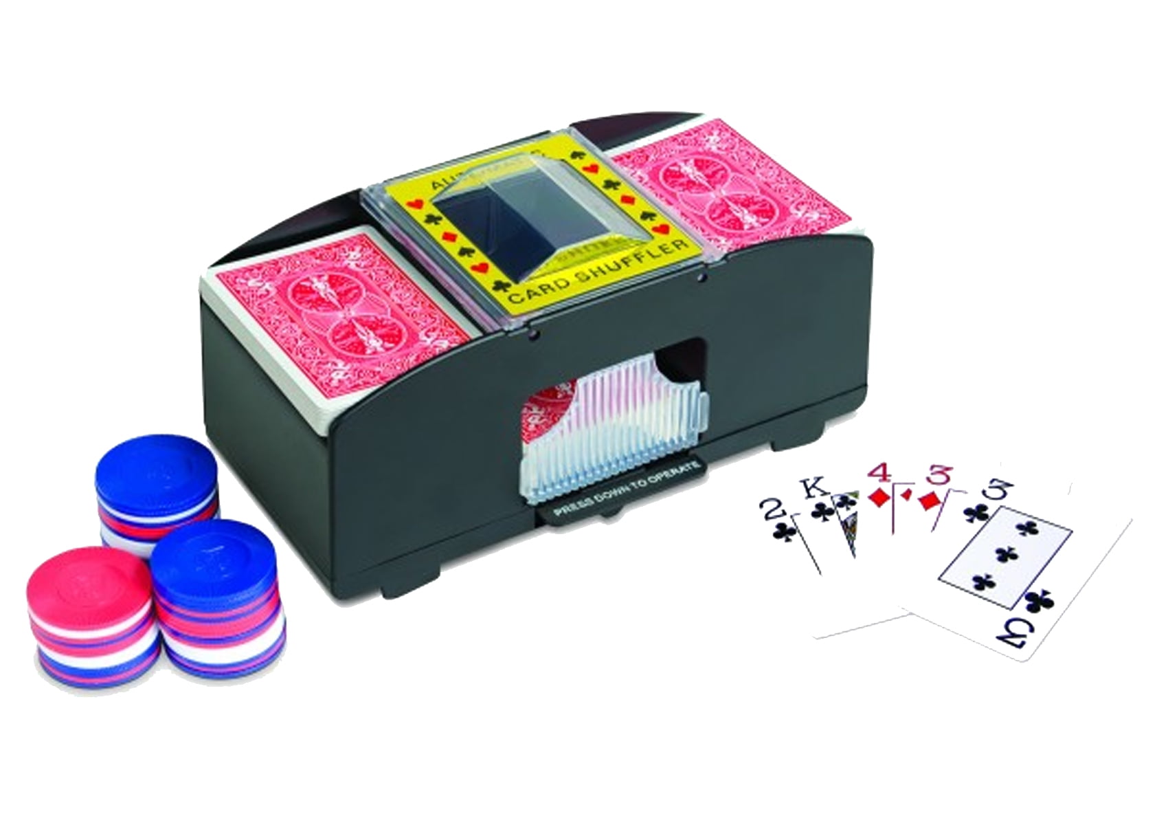 Plastic 2 Deck Automatic Card Shuffler Tournament Games Poker Shuffling 