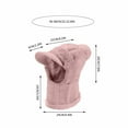 thumbnail image 3 of Pasamontañas de invierno 3 en 1 con forro polar, bufanda y mascarilla | Gorro de punto resistente al viento para mujer | Cubrebocas y polaina para el cuello, 3 of 6