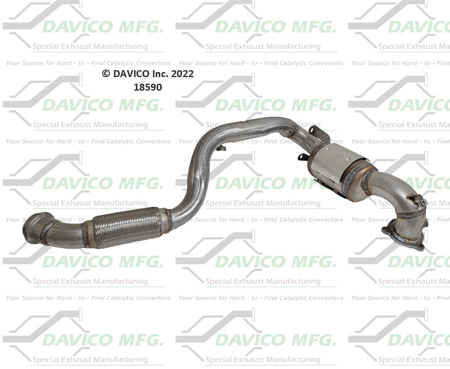 Davico Mfg 18590 Direct-Fit Catalytic Converter