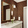 thumbnail image 3 of S4sassy Self-Stick Decorative Boho Wallpaper, Leafy Paisley Print Walls Paper, Vinyl Waterproof Contact Paper, Blue, 25"x60"inch Removable Renter Friendly Wall Covering For Bedroom, Dining room, 3 of 9