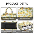 thumbnail image 3 of Large Capacity Tote Bag,Yellow Lemon Fruit Slices White Pattern Handbag Fashion Luxury Tote Bag,15.7"x13"x 5.1" Inches,Laptop Compatible, 3 of 5