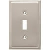 Franklin Brass Country Fair Single Switch Wall Plate in Satin Nickel