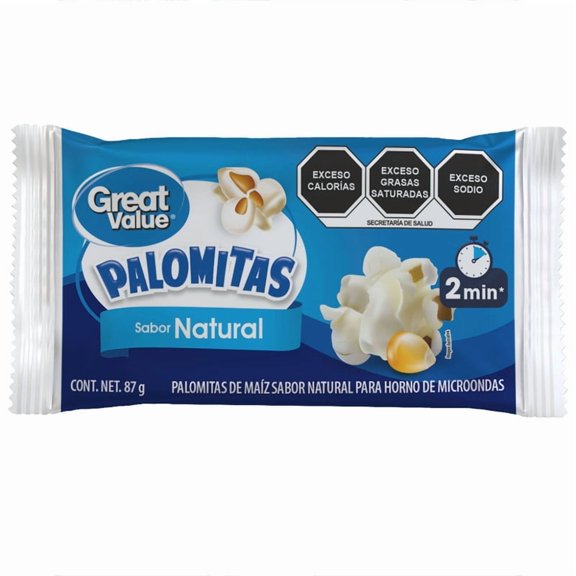 Plomitas de maíz para horno de microondas