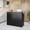 Black, variant on Finmind Modern 47" Front Desk, Wood Reception Desk Retail Counter for Salon, Home Office, Black