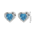 thumbnail image 3 of Boucles d'Oreilles en Argent Sterling pour Femmes Design en Zircon Coloré Doux et Cool, 3 of 9
