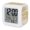 Chocolate, Espresso, Tan, Linen, variant on Vintage Teal Turquoise Digital Alarm Clock for Bedrooms,Smart LED Alarm Clock with 7 Color Changing Night Light,Farmhouse Florals Leaf Coastal Home Silent Wake Up Clocks for Sleep Study 3.2"x3.2"