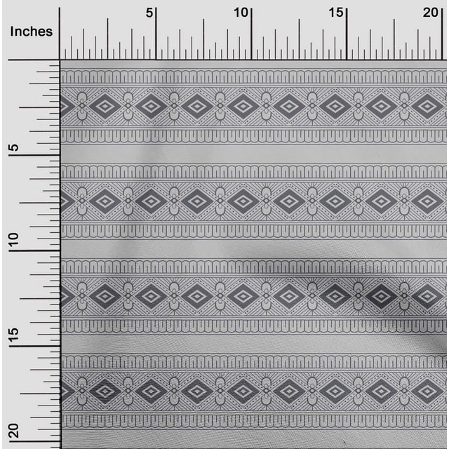 oneOone Polyester Lycra Fabric Geometric Block Decor Fabric Printed BTY 56 Inch Wide