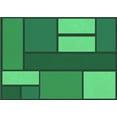 thumbnail image 1 of Ahgly Company Machine Washable Indoor Rectangle Transitional Forest Green Area Rugs, 2' x 4', 1 of 7