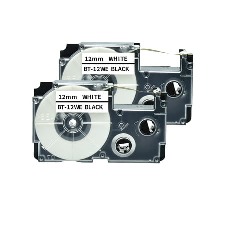 12mm Replacement Label Tape Compatible with EZ Label Printers KL-60, KL-120, KL-780,KL-100