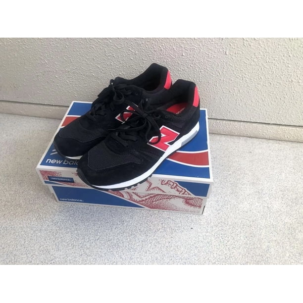 New Balance Men’s Sneakers Black/Red US10 Mesh & Suede Style