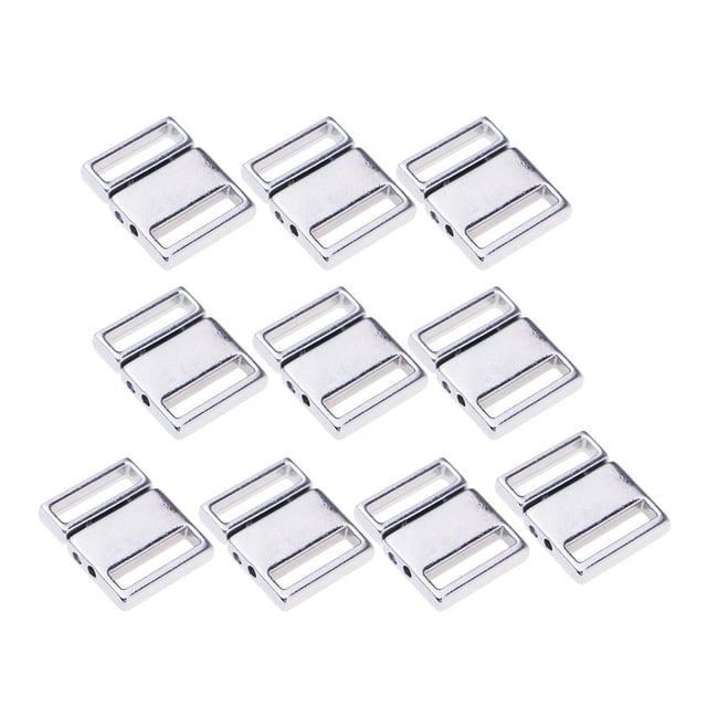 10 cierres de cinta metálica para cintura, extensores de cintura, ganchos, broches para coser prendas. 11 mm