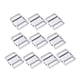thumbnail image 1 of 10 piezas de sujetador de metal plateado con ajuste de tiras para bikini para ropa interior fija 11 mm, 1 of 9