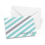 Simple Stripe Thank You - Lagoon & Slate