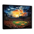 thumbnail image 2 of Designart "Under the Floodlights Stadium Spectacle I" Architecture Floater Framed Wall Decor, 2 of 7