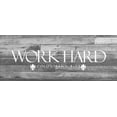 thumbnail image 2 of Prime, Marcus 24x12 Black Ornate Wood Framed with Double Matting Museum Art Print Titled - Work Hard BW, 2 of 4