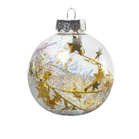 

Decor Store Christmas Balls Party Scene Layout Transparent Electroplated Ball Holiday Ornament 6cm Diameter Hanging Balls Christmas Tree Pendant Home Decor for New Year