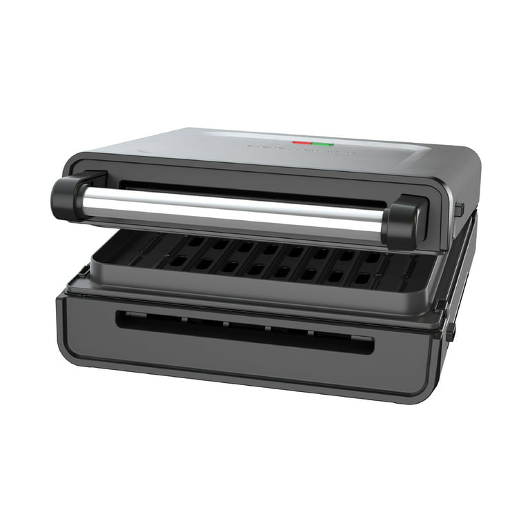George Foreman Contact Smokeless - Ready Grill, Family Size (4-6 Servings),  GRS6090B-1 - Walmart.com