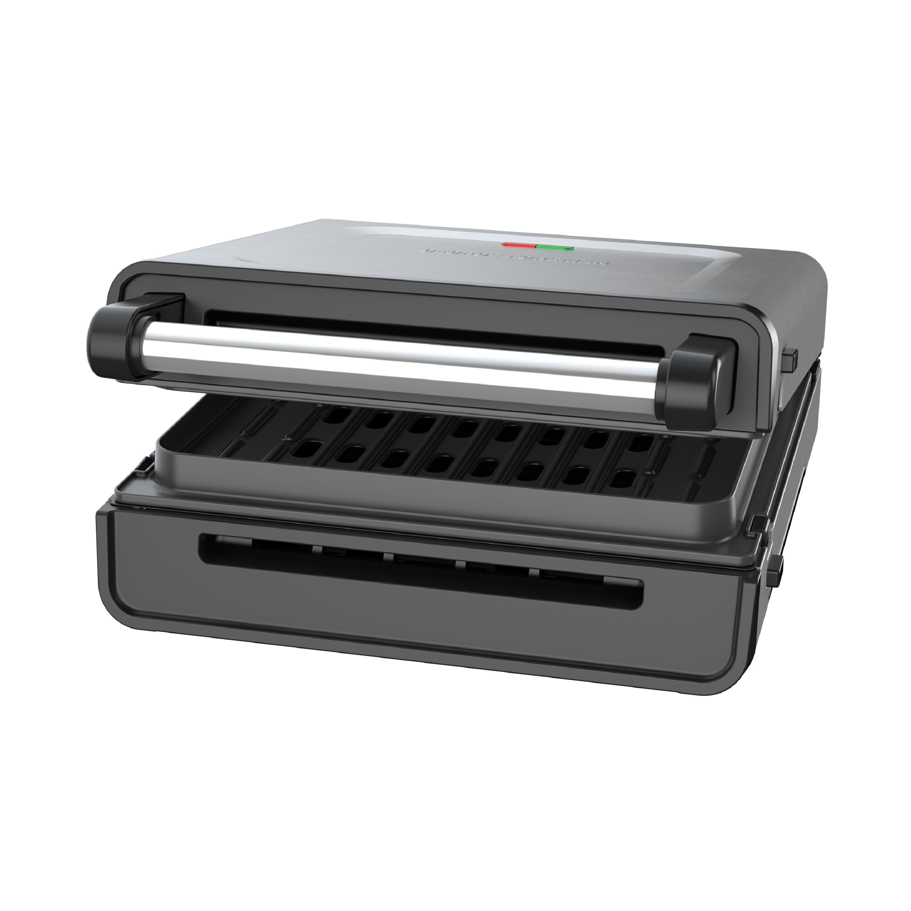 George Foreman Contact Smokeless - Ready Grill, Family Size (4-6 Servings), GRS6090B-1 - image 2 of 8
