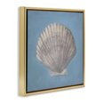thumbnail image 2 of Stupell Industries Coastal Soft Sea Clam Shell Gold Floating Frame Canvas Art, 18 x 18, by Julia Purinton, 2 of 7