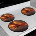thumbnail image 7 of Gas Stove Burner Cover,Electric Stove Top Protector,Easy to Clean,Majestic Red Dragon Soaring Over a Fiery Landscape, 7 of 7