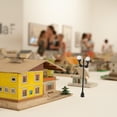thumbnail image 4 of BESTYASH 7Pcs Mini House Lamp Post Decor Black Pe Miniature Street Lights 11.8X0.2X0.2In, 4 of 5