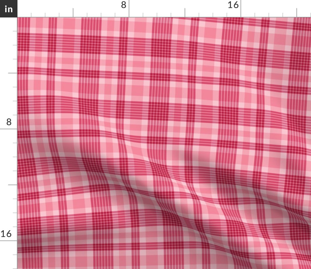 Editor enz Wet en regelgeving Spoonflower Fabric - Pink Plaid Valentines Pattern Tartan Printed on Fleece  Fabric Fat Quarter - Sewing Blankets Loungewear and No-Sew Projects -  Walmart.com