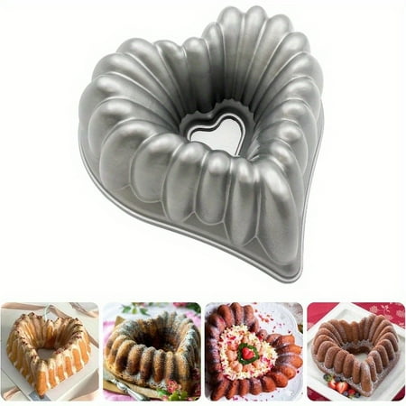 

Charlotte Cake Mold Aluminum Kitchen Accessory Christmas Wedding Family 3D Charlotte Cake Plate (Love Heart Shape)