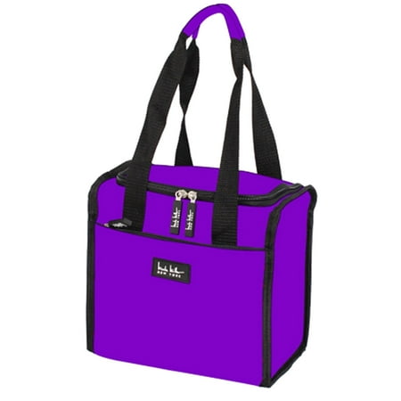 Nicole Miller 11 Insulated Lunch Box Portable Cooler Bag Purple Nicole Miller 11 Insulated Lunch Box Portable Cooler Bag Purple