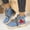 #231-Light Blue, variant on Wowcloth Women's Fashion Casual Floral Lace-Up Ankle Boots - Thick Platform Slip-On with Versatile Styling for Everyday Wear and Comfortable Footwear